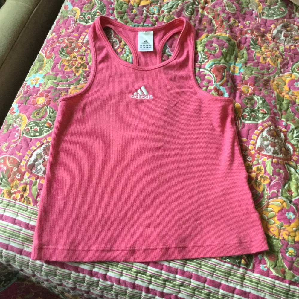 Adidas Racerback Pink Tank Top Small